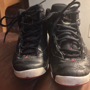 Air Jordan Black and Red Sneakers